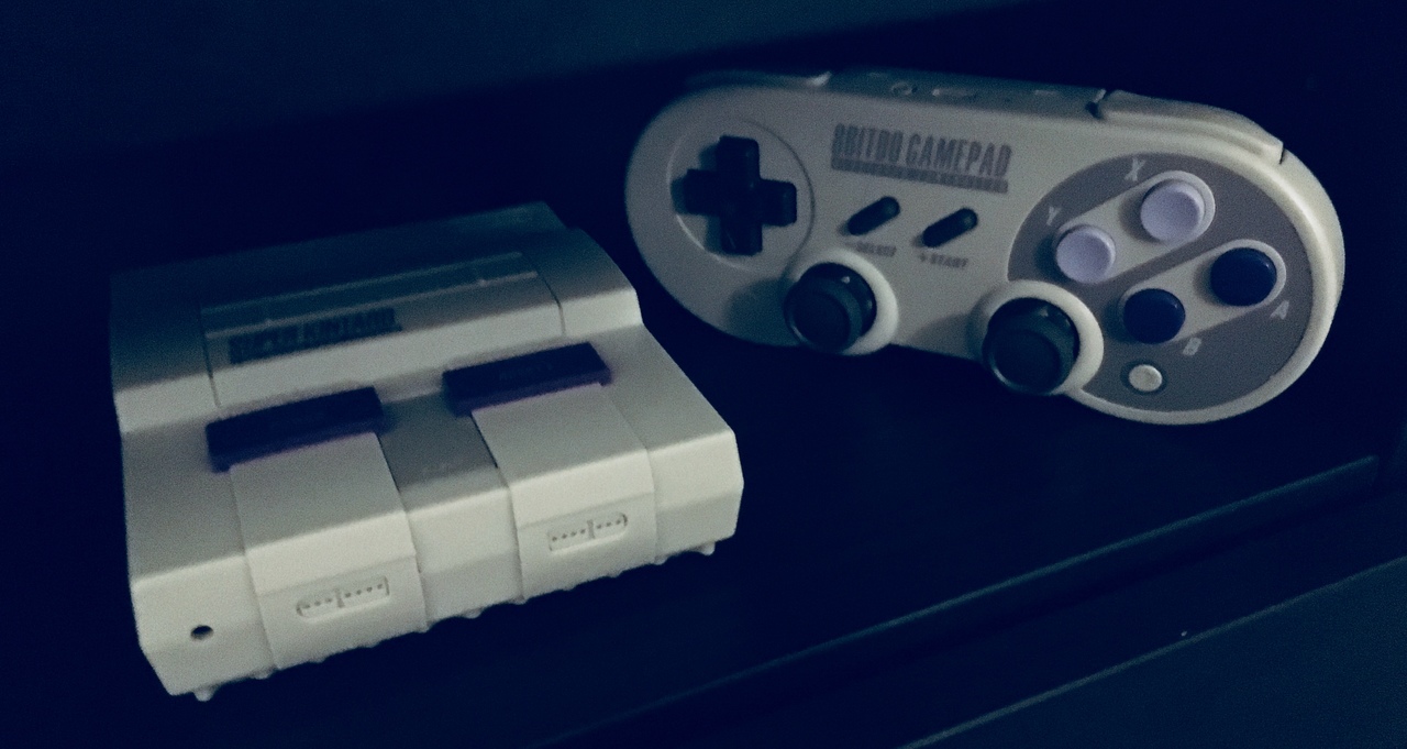 RetroPie computer with 8Bitdo SN30 Pro